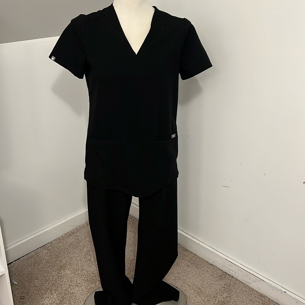 Figs scrub, set top XS bottom S/P black